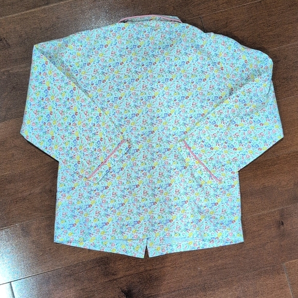 Rachel Riley girl pajamas. Pink and yellow floral. Size 8. - Picture 4 of 7